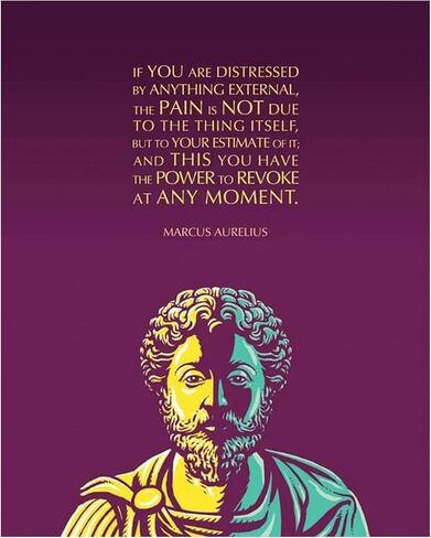 لوحة فنية جدارية مقتبسة من ماركوس أوريليوس - "إذا كنت منزعجًا - لديك القدرة على الإلغاء" - طباعة جدارية فنية مقاس 8 × 10 جاهزة للتأطير. ديكور العالم القديم للمنزل والمكتب والفصول الدراسية. اقتباس فلسفي ملهم. in Kuwait