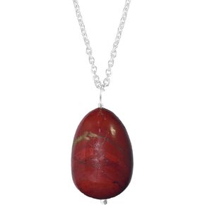Natural Clear Quartz Gemstone Egg Necklace Pendant For Women, Handmade Pendant Gifts For Her Anniversary, Crystal Jewelry 18 Inch (Clear Quartz) in Saudi Arabia