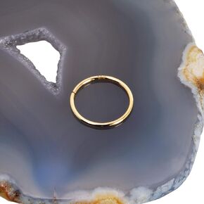 10K الذهب الأصفر الحقيقي 20 جرام الأنف هوب الدائري هيئة ثقب المجوهرات (قطر 10 مم 25/64 بوصة) in Kuwait