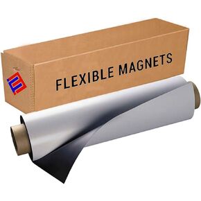 Flexible Magnets Sheet with Adhesive, 30mil Thick. Ideal for DIY Projects at Home - Office - Auto - Shop - Crafts and More! (2' x 5') in Saudi Arabia