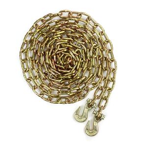 G70 Transport Binder Chain 1/4'' x 12 Foot with Clevis Grab Hooks 12,600 lbs Break Strength for Load Tie-Down Fixed Cargo Flatbed Truck Trailer Chain-1Pack in Kuwait