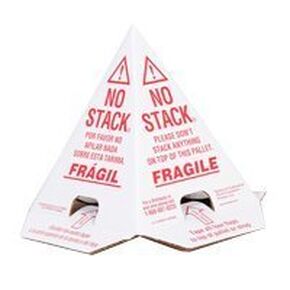 No Stack Cones - Pack of 50. Red/White Tri-Lingual (Pallet Cones) 8x8x10" in Saudi Arabia