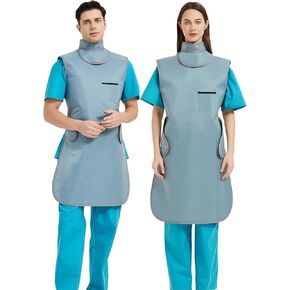 SHINRAY 0.5mmpb Lead Apron for xray with Thyroid Shield Collar,Dental Lead Apron,Radiation Shield,Lead Xray Vest Apron