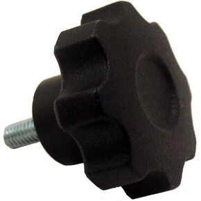 JW Winco Glass Filled Nylon Plastic Eight Lobed Hand Knob, Threaded Stud, M10 x 1.5 Thread Size x 40mm Thread Length, 55mm Head Diameter (Pack of 1) in Saudi Arabia