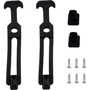 2 PCS Latest Model 6.3'' Rubber Flexible T-Handle Draw Latches,for Tool Box,Cooler, Golf Cart, Engineering Machine Hood or Farm Machinery