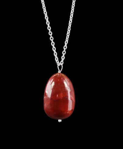 Natural Clear Quartz Gemstone Egg Necklace Pendant For Women, Handmade Pendant Gifts For Her Anniversary, Crystal Jewelry 18 Inch (Clear Quartz) in Saudi Arabia