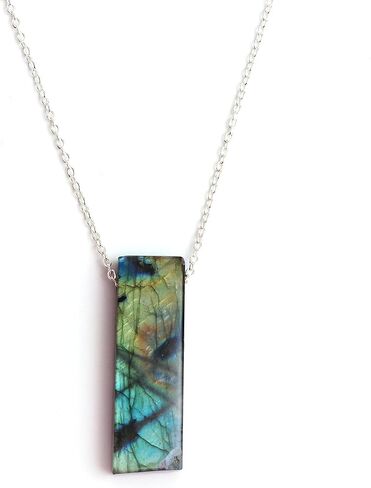 Gempires Natural Raw Golden Obsidian Polished Slice Natural Crystals Pendant Necklace, Energy Healing Crystals, Birthday, Gift for Her, Gemstone Jewelry 18 inch AAA+ Quality (Golden Obsidian) in Saudi Arabia