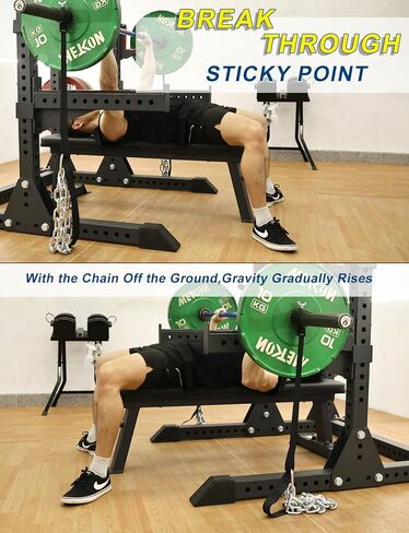 زوج سلاسل رفع الأثقال من فيتارك، سلاسل رفع الأثقال مع الياقات والأشرطة، تدريب القوة على رفع الأثقال، سلاسل رفع الأثقال للمقاومة، سلاسل تمرين فولاذية in Kuwait