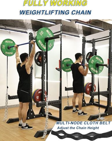زوج سلاسل رفع الأثقال من فيتارك، سلاسل رفع الأثقال مع الياقات والأشرطة، تدريب القوة على رفع الأثقال، سلاسل رفع الأثقال للمقاومة، سلاسل تمرين فولاذية in Kuwait