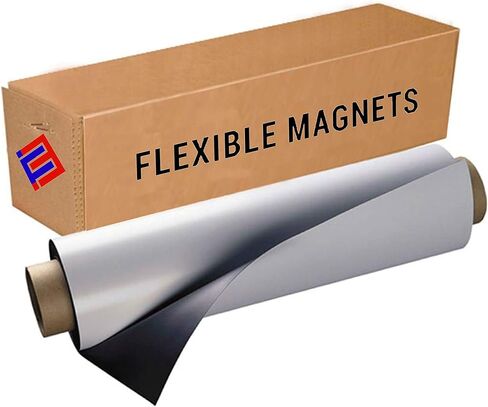 Flexible Magnets Sheet with Adhesive, 30mil Thick. Ideal for DIY Projects at Home - Office - Auto - Shop - Crafts and More! (2' x 5') in Kuwait