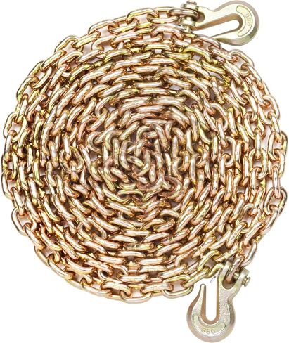 VEVOR 5/16-3/8 سقاطة 5/16"-3/8"، حد 7100 رطل و4700 رطل G80، حمل عالي التحمل، مقبض مضاد للانزلاق قابل للفصل، ربط سلسلة ربط لمقطورة شاحنة مسطحة، 4 مجموعات، أصفر in Kuwait