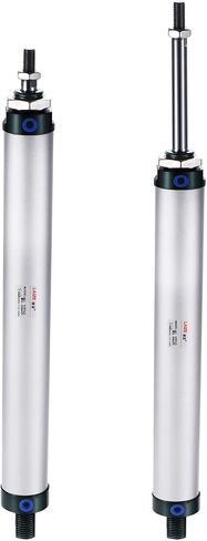 MECCANIXITY Pneumatic Air Cylinder Double Action MAL25X75 25mm Bore 75mm Stroke with Y Connector and 4Pcs Quick Fitting Set in Kuwait
