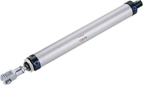 MECCANIXITY Pneumatic Air Cylinder Double Action MAL25X75 25mm Bore 75mm Stroke with Y Connector and 4Pcs Quick Fitting Set in Kuwait