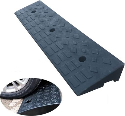 39.4" Loading Rubber Curb Ramp Heavy Duty Loading Rubber Dock Rubber Curb Ramps Car Slope Ramp 20Ton in Saudi Arabia