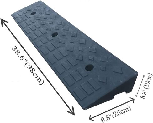 39.4" Loading Rubber Curb Ramp Heavy Duty Loading Rubber Dock Rubber Curb Ramps Car Slope Ramp 20Ton in Saudi Arabia