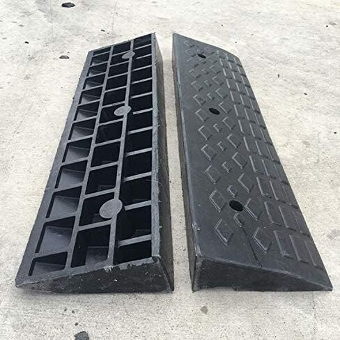 39.4" Loading Rubber Curb Ramp Heavy Duty Loading Rubber Dock Rubber Curb Ramps Car Slope Ramp 20Ton in Saudi Arabia