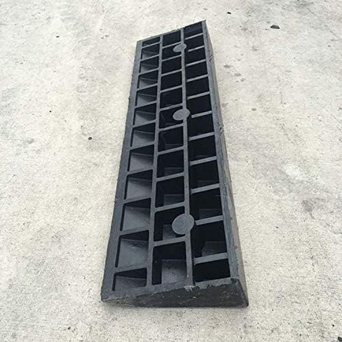 39.4" Loading Rubber Curb Ramp Heavy Duty Loading Rubber Dock Rubber Curb Ramps Car Slope Ramp 20Ton in Saudi Arabia