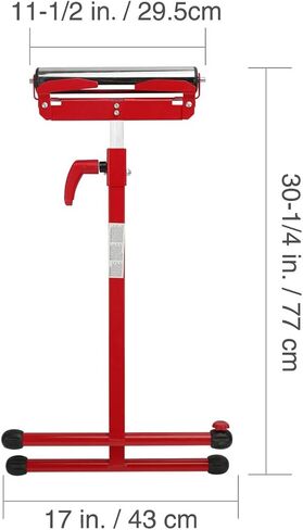 WORKPRO Folding Roller Stand Height Adjustable, Heavy Duty 250 LB Load Capacity, Outfeed Woodworking in Saudi Arabia
