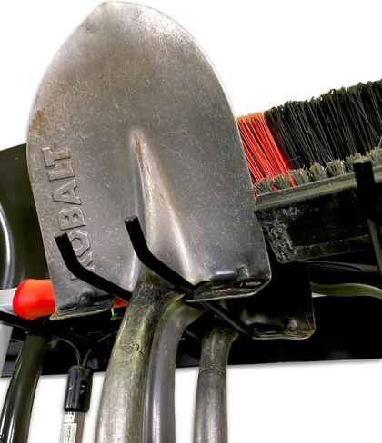 خطاف تثبيت على الحائط لأدوات حديقة المرآب من StoreYourBoard، تنظيم المرآب وتخزينه، رف أدوات ساحة المجرفة والمجرفة، فولاذ صناعي يحمل 50 رطلاً in Kuwait