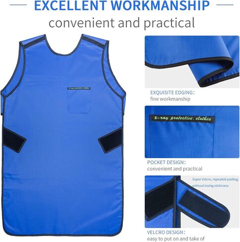 ANNWAH 0.35mmPb X-Ray Apron,Lightweight X-Ray Shield Apron for Adult,Dental Lead Apron in Kuwait