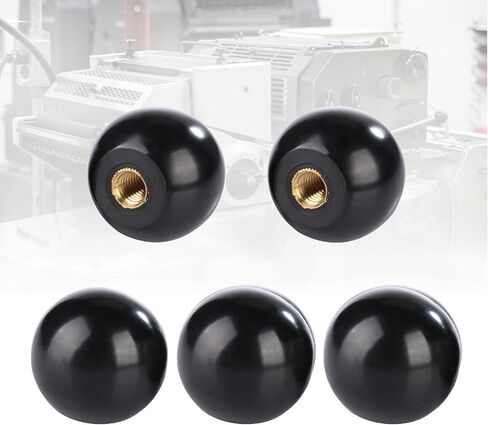 5Pcs Ball Lever Knob, Bakelite Ball Lever Knobs, M8 Female Thread Machine Handle 32mm Diameter Round Handle Ball Knob for Machine Tools in Saudi Arabia