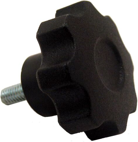 مقبض يد JW Winco مملوء بالزجاج من البلاستيك النايلون بثمانية فصوص، مسمار ملولب، M8 × 1.25 حجم الخيط × 25 مم طول الخيط، قطر الرأس 45 مم (عبوة من قطعة واحدة) in Kuwait