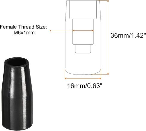 HARFINGTON مقبض دوار، 4 قطع M12x65mm أنثى خيط فينولي مقبض مدبب مقبض إدراج مقبض الآلة لصناعة المخرطة وطحن قطع الغيار in Kuwait