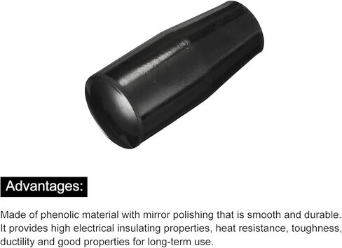 HARFINGTON مقبض دوار، 4 قطع M12x65mm أنثى خيط فينولي مقبض مدبب مقبض إدراج مقبض الآلة لصناعة المخرطة وطحن قطع الغيار in Kuwait