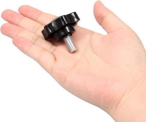 SPEEDWOX 6 Pcs Clamping Screw Knob M8 x 16 Plum Hex Shaped Hand Knobs Knurled Thumb Screw Handle Clamping Knob Male Thread Metric Thread in Kuwait