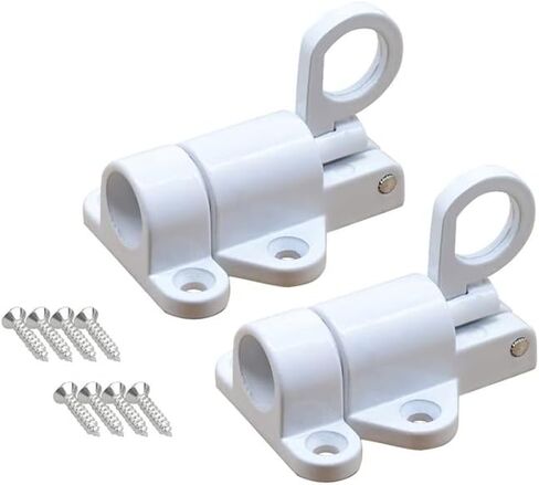 Self-Closing Latch Spring Door Lock Door Latch (Black) (Black) in Saudi Arabia