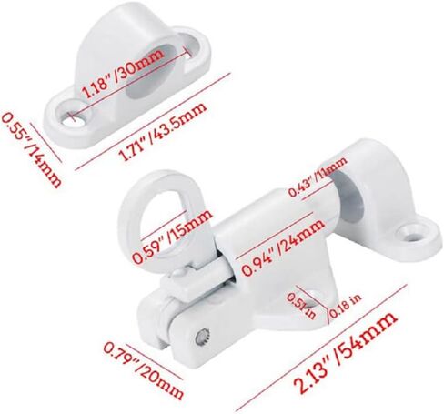 Self-Closing Latch Spring Door Lock Door Latch (Black) (Black) in Saudi Arabia
