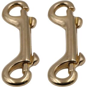 Mikikit مزدوجة نهاية الترباس المفاجئة مزدوجة نهاية الترباس السنانير المفاجئة: 4 قطع النحاس جراد البحر المشبك البيضاوي قطب الزناد كليب السنانير العين الترباس المفاجئة مقاطع معدنية للغوص، مقود الكلب، مفتاح سلسلة الترباس المفاجئة السنانير in Kuwait