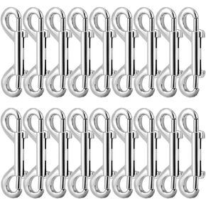 18 قطعة من خطافات الغوص مزدوجة الجوانب شديدة التحمل مزدوجة الاطراف لسلسلة الكلاب، مشابك زناد وحزام الكاحل للياقة البدنية، حامل مفاتيح، ارجوحة شبكية in Kuwait