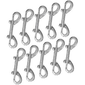 Nickel Plated Double Ended Bolt Snap Hook Set, Pack of 4 in Saudi Arabia