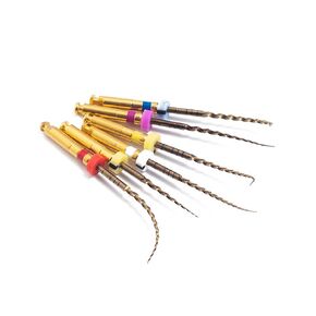 EASYTODENTA Dental Endo Rotary File X-Pro Gold Taper 6PCS Niti Endodontic Root Canal Files (25MM Assort)