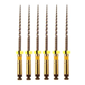 مبرد تيار متناوب من Easyinsmile X-Pro Gold Taper NITI Endo 6 قطع من ملفات الذاكرة المدمجة (F1 25MM) in Saudi Arabia