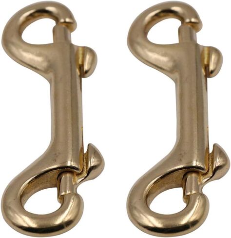 Mikikit مزدوجة نهاية الترباس المفاجئة مزدوجة نهاية الترباس السنانير المفاجئة: 4 قطع النحاس جراد البحر المشبك البيضاوي قطب الزناد كليب السنانير العين الترباس المفاجئة مقاطع معدنية للغوص، مقود الكلب، مفتاح سلسلة الترباس المفاجئة السنانير in Kuwait