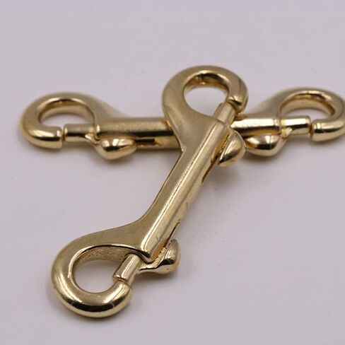 Mikikit مزدوجة نهاية الترباس المفاجئة مزدوجة نهاية الترباس السنانير المفاجئة: 4 قطع النحاس جراد البحر المشبك البيضاوي قطب الزناد كليب السنانير العين الترباس المفاجئة مقاطع معدنية للغوص، مقود الكلب، مفتاح سلسلة الترباس المفاجئة السنانير in Kuwait