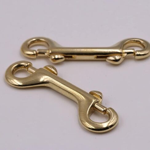 Mikikit مزدوجة نهاية الترباس المفاجئة مزدوجة نهاية الترباس السنانير المفاجئة: 4 قطع النحاس جراد البحر المشبك البيضاوي قطب الزناد كليب السنانير العين الترباس المفاجئة مقاطع معدنية للغوص، مقود الكلب، مفتاح سلسلة الترباس المفاجئة السنانير in Kuwait