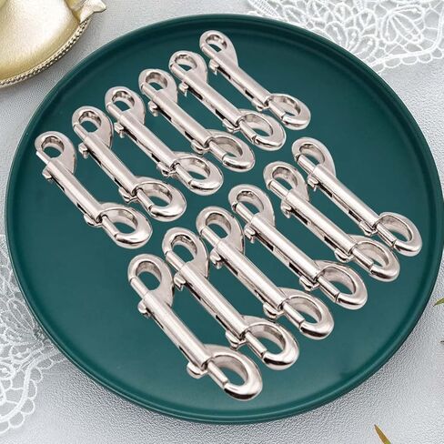 18 قطعة من خطافات الغوص مزدوجة الجوانب شديدة التحمل مزدوجة الاطراف لسلسلة الكلاب، مشابك زناد وحزام الكاحل للياقة البدنية، حامل مفاتيح، ارجوحة شبكية in Kuwait