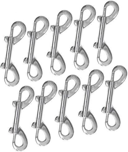 Nickel Plated Double Ended Bolt Snap Hook Set, Pack of 4 in Saudi Arabia