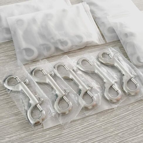 JCPLYNN Stainless Steel 316 Marine Grade Double End Bolt, Double Ended Snap Hook, Snap Bolt Trigger Chain Clip, 3",3-1/2", 4", 4-1/2", Pack of 3/5 (3Pcs 4-1/2''(115mm)) in Kuwait