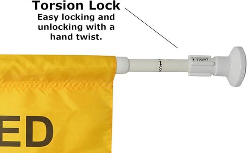 Janico 1076 مغلق من أجل شارة السلامة للصيانة، ويمتد حتى 132.08 سم، باللونين، الأصفر in Kuwait