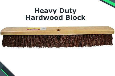 شعيرات 4224 رأس مكنسة دفع 24 بوصة للاستخدام الداخلي والخارجي، التجاري أو السكني مع شعيرات صلبة للأعمال الشاقة على الخرسانة أو الفناء أو المرآب أو الحجر أو أي تنظيف شديد التحمل in Kuwait