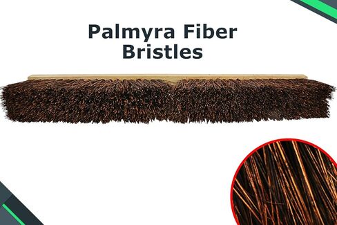 شعيرات 4224 رأس مكنسة دفع 24 بوصة للاستخدام الداخلي والخارجي، التجاري أو السكني مع شعيرات صلبة للأعمال الشاقة على الخرسانة أو الفناء أو المرآب أو الحجر أو أي تنظيف شديد التحمل in Kuwait