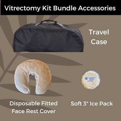 Complete Face Down Equipment Eye Surgery Face Down Support System +Mirror +Ice Pack +Covers Macular Hole Retinal Detachment Vitrectomy (Kit 1 with Disposable Cover) in Kuwait