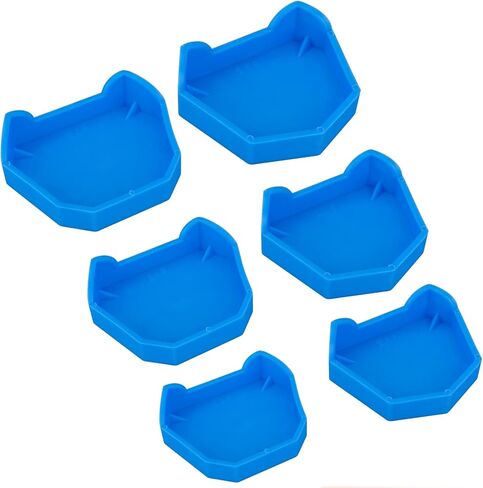 مجموعة قواعد الاسنان السابقة من 6 قطع، نموذج مختبر الاسنان، قاعدة قاعدة جص اللون السابق ازرق (مجموعة) in Kuwait