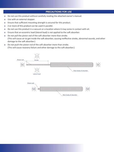 Bansbach Easylift FPD-1030A1-CW Shock Absorbers/Linear Dampers, 106.1 mm x 10 mm x 8 mm in Saudi Arabia