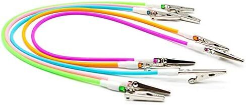 10 Pack Dental Bib Clips - Clamp Holders for Dental Bibs or Napkins - Disposable Silicone Chain and Clip Bib Holder - Blue, Green, Pink, Purple, Orange (2 of Each Color) in Kuwait