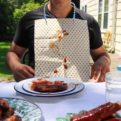 مشابك حامل مرايل لمنديل الأسنان من داينوالز، سلسلة صدرية معدنية مرنة لمريلات/غطاء الوجه/الأطفال البالغين وكبار السن، شريط قناع، حزام الرقبة، 4 مشابك حامل مريلة الأسنان in Kuwait